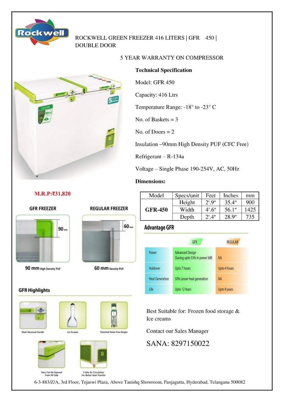Rockwell Deep Freezer product image
