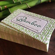 Bamboo has been used in many of products for replacing wood, like flooring, furniture. Beautiful Letterpress Business Cards Produced On Real Bamboo Paper By Jukeboxprint Letterpress Business Cards Business Card Branding Letterpress