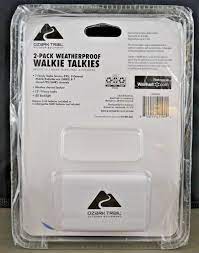 Ozark Trail Weatherproof Walkie Talkies 2 Pack IPX 4 LED Backlight  091322MGL3 | eBay