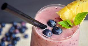 Cantinho Vegetariano Smoothie De Abacaxi Banana E Mirtilos Vegana