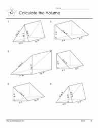 triangular prisms worksheets