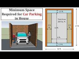 Single car garage sizes are somewhat standard. Minimum Space For Car Parking à¤• à¤° à¤ª à¤° à¤• à¤— à¤• à¤² à¤ à¤• à¤¤à¤¨ à¤œà¤—à¤¹ à¤š à¤¹ à¤ Car Parking Area Youtube