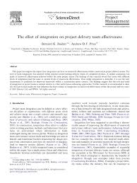 Roofing, siding, chimney repairs, general contracting. Pdf The Effect Of Integration On Project Delivery Team Effectiveness