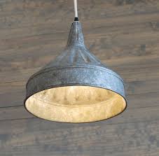 Modern Farmhouse Lighting With Galvanized Pendant Funnel Id Lights Modern Farmhouse Lighting Rustic Pendant Lighting Farmhouse Lighting