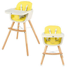 Our restaurant high chairs are designed to keep your youngest customers safe and comfortable. Babyjoy 3 In 1 Convertible Wooden High Chair Baby Toddler Highchair W Cushion Graybeigeyellow Walmart Com Walmart Com