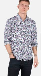 Express Slim Floral Dress Shirt For 2019 I Like The Lavender Look For This Don T Let Me Find A Lavender Blazer Fo Floral Shirt Dress Suit Fashion Shirt Dress