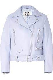 Acne Studios Leather Biker Jacket Jackets Biker Jacket Leather Jacket Pastel Leather Jacket