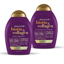 Biotin And Collagen Thickening Shampoo Review Ogx Thick Full Biotin Collagen Shampoo 13 Fl Oz Biotin And Collagen Shampoo Ogx Hair Products Ogx Shampoo