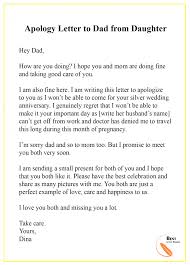 Apology Letter Template To Dad Format Sample Example Best Letter Template Letter To Dad Lettering How To Apologize