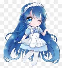 Unlike other, more normal hair colors, blue hair is often highly symbolic because it is not in the norm. Cm Chibi Saphiraz Lil Jewels W Blue Hair Chibi Anime Girl Free Transparent Png Clipart Images Download