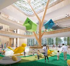 The lucile packard children's hospital expansion included extensive gardens and outdoor spaces. Winning B H Design Revealed For New Shenzhen Children S Hospital And Science Education Building B H Architects