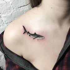 Shark tattoos have a long and colorful history. Shark Tattoo By Anastasia Slutskaya Tatuagem Pequena De Tubarao Tatuagem De Manga Tatuagens Da Moda