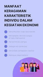 Check spelling or type a new query. Manfaat Keragaman Karakteristik Individu Dalam Kegiatan Ekonomi Belajar Mandiri Yuk