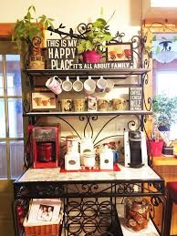 76 1/4 tall 16 depth each side. 20 Bakers Rack Models For Home Like The One In The Shop Near You Diy Coffee Station Bakers Rack Diy Coffee Bar
