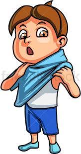 If a student mimes putting on the item of clothing when the teacher didn't say please, then that once all the drawings of the items of clothing are attached to the board, students will love the silly image they. Little Boy Changing Clothes Cartoon Vector Clipart Friendlystock Cartoon Clip Art Cartoons Vector Cartoon