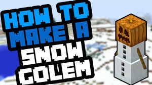 After you have obtained the materials stack the two snow blocks on top of one another. How To Make A Snow Golem In Minecraft Bedrock 2020 Youtube