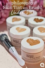 Philosophy Renewed Hope In A Jar Skin Tint With Brush Qvc Com Makeup Bar Philosophy Products Tints