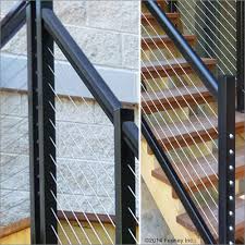 Cable railing systems for stairs. Feeney Designrail Quick Connect End Post Kit For 36 Stair Railings At Menards