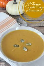 1 Butternut Squash 1 Small Onion 2 Tbsp Olive Oil 15 Oz Pumpkin Puree 2 Cup Vegetable Br Autumn Squash Soup Recipe Squash Soup Recipe Panera Autumn Squash Soup