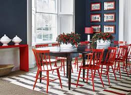Use Furniture To Make A Statement In Your Dining Room Red Dining Room Red Dining Chairs Modern Dining Room