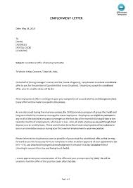 How To Write An Employment Conditional Job Offer Letter Check Out This Sampleconditional Offer Of Em Confirmation Letter Letter Template Word Letter Templates
