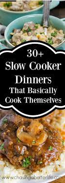 30 Slow Cooker Meals That Basically Make Themselves Slow Cooker Dinner Slow Cooker Recipes Crockpot Recipes Cheap
