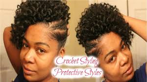 Havana Mambo Twist Crochet Updo Style Half Mohawk Braided Mohawk Hairstyles Short Crochet Braids Hairstyles Mohawk Braid