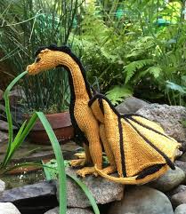 The links for the free patterns are provided. Kim Harrison S Knitted Dragon