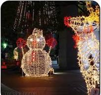 Christmas New Year Shopping Mall Decoration 3D Motif Lights ...