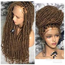 Lace Frontal Faux Locs Wig Etsy Human Wigs Faux Locs Hairstyles Short Curly Weave