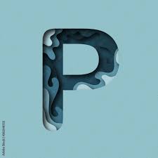 Letter P in the style of Paper Chut. Letter of the alphabet. Use for  printing, handmade, textiles, crafts, websites, postcards and greetings  Stock Illustration | Adobe Stock
