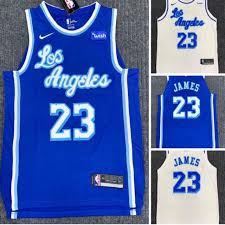 Take a look at the two new jerseys which both honour the team's first few seasons in los angeles in the early 1960s. Ø¹Ø§Ø±ÙŠØ© ØªÙ†Ø¸Ù… Ù†Ù…Ø· Blue Lebron Lakers Jersey Cabuildingbridges Org