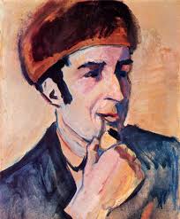August Macke, Ritratto di Franz Marc, 1910