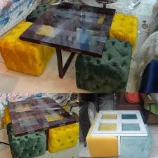 ترابيزة أنترية ٤ باف coffee table furniture decor