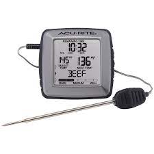 When to insert the meat thermometer Digital Meat Thermometer With Time Left To Cook