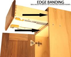 Starting with any edge on the sheetgood, cut a piece of edge banding about 1 ⁄ 2 longer than the edge. Kitchen Cabinets Edge Banding Plywood