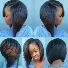 This is a versatile hairstyle that works on all different hair types. Sew In Bob With A Splash Of Color Relaxed Hair Hair Inspiration Hair Affair