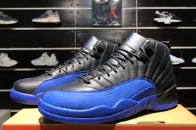 2020 New Air Jordan 12 Retro Game Royal 130690 014 For Sale Air Jordans Nike Fashion Shoes Jordan 12 Black