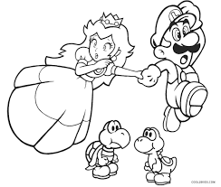 Is a video game released for the family computer and nintendo entertainment system in 1985. Free Printable Mario Brothers Coloring Pages For Kids