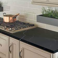 Surprising black granite countertops with antique white cabinets just on home design ideas site. The Dark Side Black Quartz And Black Granite Countertops Compared