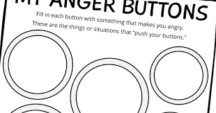 free printable anger buttons worksheet and next comes l hyperlexia resources