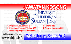 Karnival pekerjaan eis perkeso peringkat negeri sarawak telah diadakan pada 14 disember 2019 di mydin hypermarket. Jawatan Kosong Universiti Pendidikan Sultan Idris Upsi 22 Jun 2017 Jawatan Kosong Kerajaan Swasta Terkini Malaysia 2021 2022