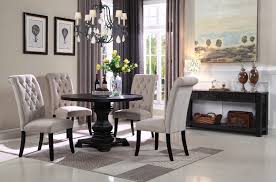 Baxton studio montreal round dining table reg. Mc Ferran Mf D7700 4848 5pc 5 Pc Darby Home Co Coyer Espresso Finish Wood 48 Round Dining Table Set