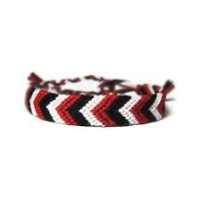 Black And White Bracelet Red Black And White Chevron Arrow Friendship Bracelet Made To Order 6 60 Li Diy Bracelets Patterns Red Beaded Bracelet Diy Friendship Bracelets Patterns
