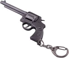 Mallofusa Keychain Decoration Gun Miniature Gray Metal Ruger Bisley Pistol  Gun Model Keychain Pendant : Amazon.in: Fashion