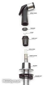 How To Fix A Leaking Sink Sprayer The Family Handyman Leaking Kitchen Faucet Faucet Repair Kitchen Faucet With Sprayer