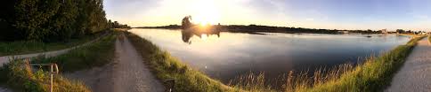 A Panorama Taken At The Danube River In Ingolstadt Germany Os 13632x2946 Danube River Danube Panorama