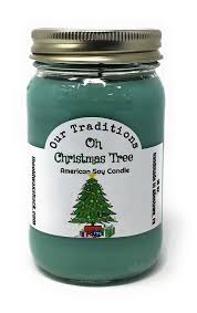 Oh Christmas Tree Pure Soy Candle Hand Poured In Mason Jar Ships Free For Sale Online