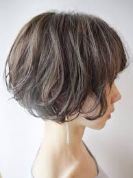 面長顔を似合わせショートで小顔に ハンサム 大人可愛いヘアカタログ hair ボブパーマ 面長 ヘア パーマ ウェーブ