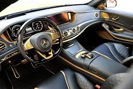 Gold Brabus Rocket 900 At Dubai International Motor Show Gold Car Car Interior Luxury Cars